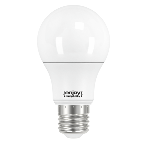 PRO-0009 | EL711804 | LED A60|8W(>60W)Ε27|4000k|840lm|enjoySimplicity™  ΣΕ ΛΕΥΚΟ ΚΟΥΤΙ-Νέτο τιμή
