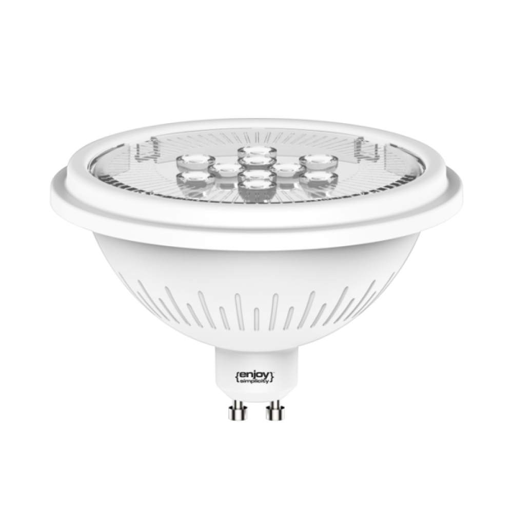 EL812870 | LED AR111 GU10|7W(>75W)|2700k|870lm|40◦|{enjoysimplicity}™ EL812870 | LED AR111 GU10|7W(>75W)|2700k|870lm|40◦|{enjoysimplicity}™