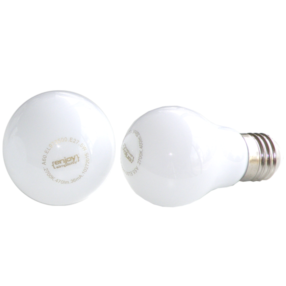 EL972400 | LED A55 FULL GLASSsmd|4W(>35w) Ε27|6500k|400lm|{enjoysimplicity}™ EL972400 | LED A55 FULL GLASSsmd|4W(>35w) Ε27|6500k|400lm|{enjoysimplicity}™