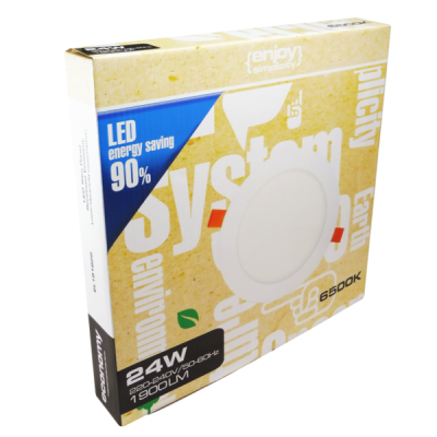 EL191826 | LED Slim Panel Φ300xh11mm|24W|6500k|1900lm|{enjoysimplicity}™ EL191826 | LED Slim Panel Φ300xh11mm|24W|6500k|1900lm|{enjoysimplicity}™