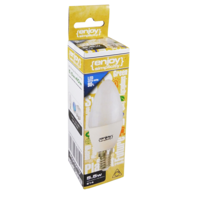 EL639554 | LED B35 DIM|5.5W(>40W)Ε14|4000k|470lm|enjoySimplicity™|Standard-Νέτο τιμή EL639554 | LED B35 DIM|5.5W(>40W)Ε14|4000k|470lm|enjoySimplicity™|Standard-Νέτο τιμή