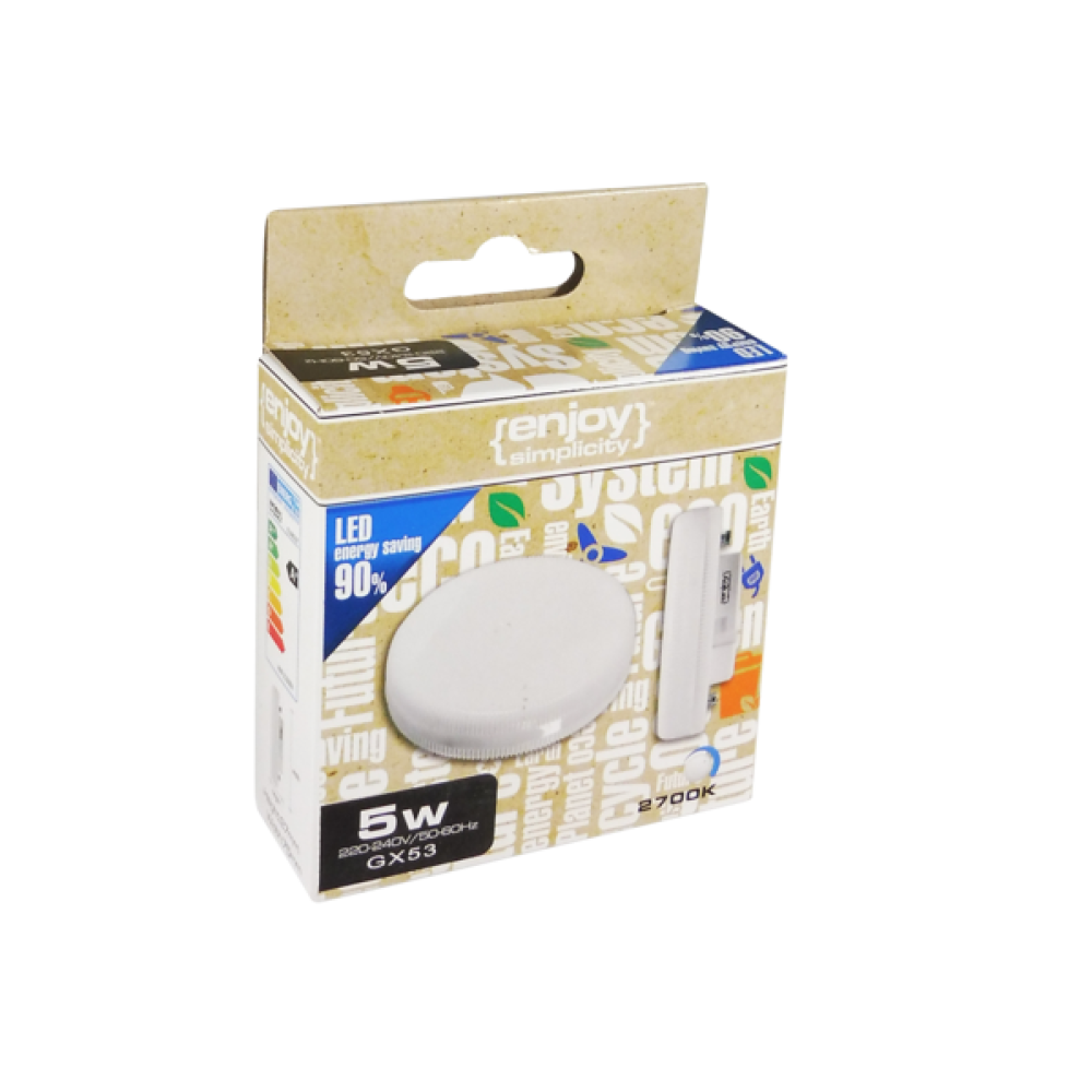 EL995328 | LED GX53 DIM|5W(>30W)GX53|Smart 3CCT|325lm|{enjoysimplicity}™ EL995328 | LED GX53 DIM|5W(>30W)GX53|Smart 3CCT|325lm|{enjoysimplicity}™