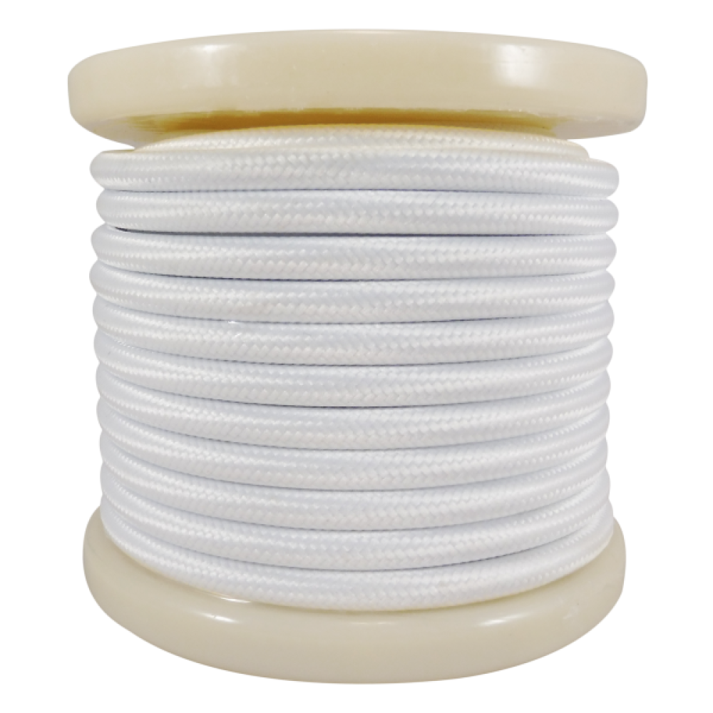 EL330005 | Textile Cable 2x0.75mm²- ρολλό 10mt – Λευκό EL330005 | Textile Cable 2x0.75mm²- ρολλό 10mt – Λευκό