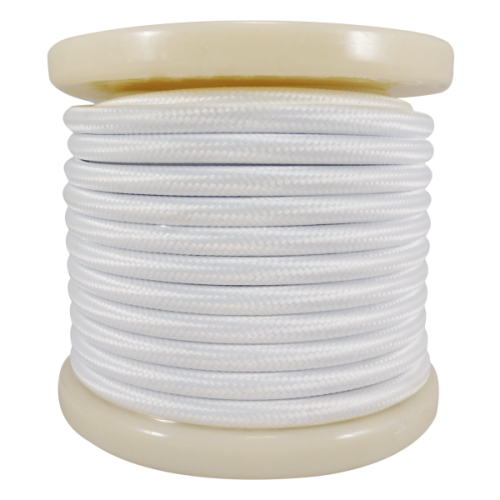 EL330005 | Textile Cable 2x0.75mm²- ρολλό 10mt – Λευκό