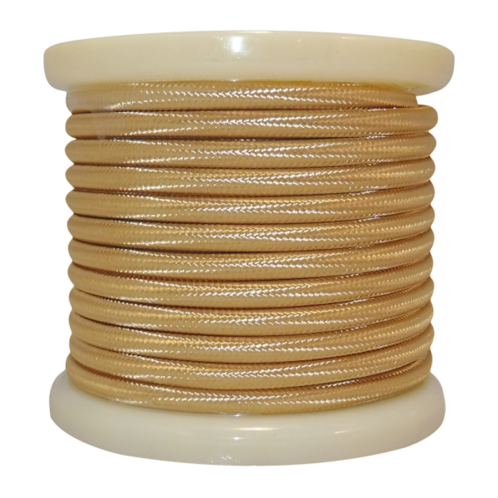 EL330008 | Textile Cable 2x0.75mm²- ρολλό 10mt - ΧΡΥΣΟ ΓΥΑΛΙΣΤΕΡΟ EL330008 | Textile Cable 2x0.75mm²- ρολλό 10mt - ΧΡΥΣΟ ΓΥΑΛΙΣΤΕΡΟ
