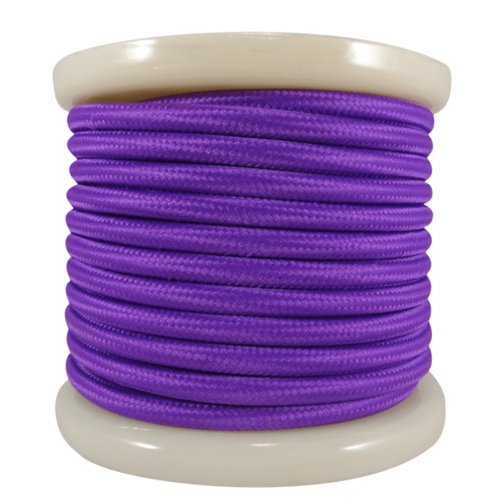 EL330027 | Textile Cable 2x0.75mm²- ρολό 10mt – Μωβ EL330027 | Textile Cable 2x0.75mm²- ρολό 10mt – Μωβ