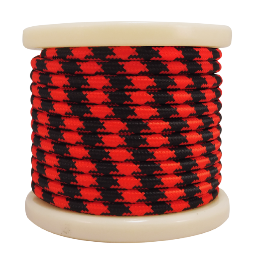 EL330036 | Textile Cable 2x0.75mm²- ρολλό 10mt – Κόκκινο Μαύρο EL330036 | Textile Cable 2x0.75mm²- ρολλό 10mt – Κόκκινο Μαύρο
