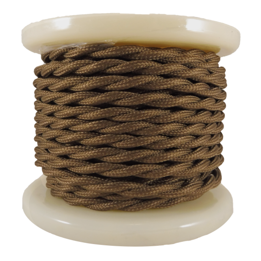 EL338015 | Textile Cable Τwist 2x0.75mm²- ρολλό 10mt – ΚΑΦΕ EL338015 | Textile Cable Τwist 2x0.75mm²- ρολλό 10mt – ΚΑΦΕ