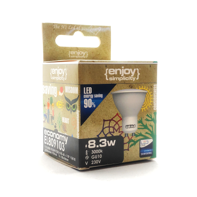 EL809102 | LED GU10|8.3W(>90W)|2700k|830lm|110°|{enjoysimplicity}™ EL809102 | LED GU10|8.3W(>90W)|2700k|830lm|110°|{enjoysimplicity}™