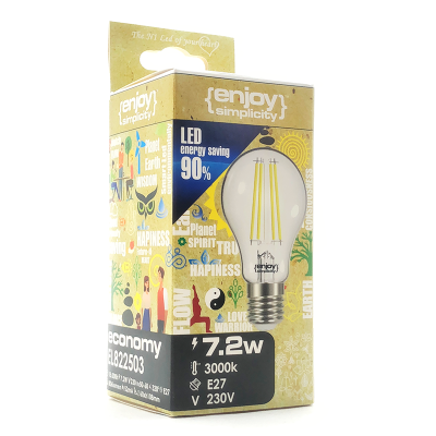 EL822601 | LED FILLAMENT CLEAR|A60 4W(>40w) E27|2700k|470lm|{enjoysimplicity}™ EL822601 | LED FILLAMENT CLEAR|A60 4W(>40w) E27|2700k|470lm|{enjoysimplicity}™