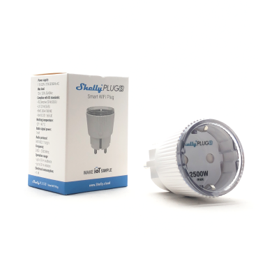 Shelly PLUG S (10A 2500W) - EAN 3800235262061 Shelly PLUG S (10A 2500W) - EAN 3800235262061