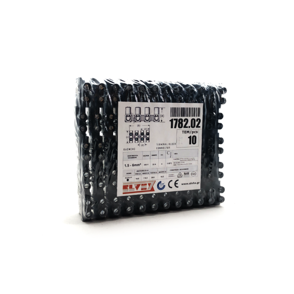 1782 | ΚΛΕΜΕΝΣ 12ΠΟΛΩΝ elvhx® Ν° 1.5 - 6 mm² |110⁰C|10A 1782 | ΚΛΕΜΕΝΣ 12ΠΟΛΩΝ elvhx® Ν° 1.5 - 6 mm² |110⁰C|10A