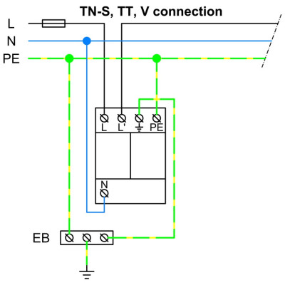 10451 | HSLA25-275/1+1 |SPD T1+T2+T3 |ΑΝΤΙΚΕΡΑΥΝΙΚΟ ΠΑΛΜΙΚΟΥ ΡΕΥΜΑΤΟΣ & ΠΡΟΣΤΑΤΕΥΤΙΚΟ ΥΠΕΡΤΑΣΗΣ | Hakel® 