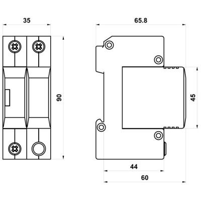 27081 | HSA-275/1+1 M | SPD T2+T3 | ΑΠΑΓΩΓΟΣ ΚΡΟΥΣΤΙΚΩΝ ΥΠΕΡΤΑΣΕΩΝ | Hakel®