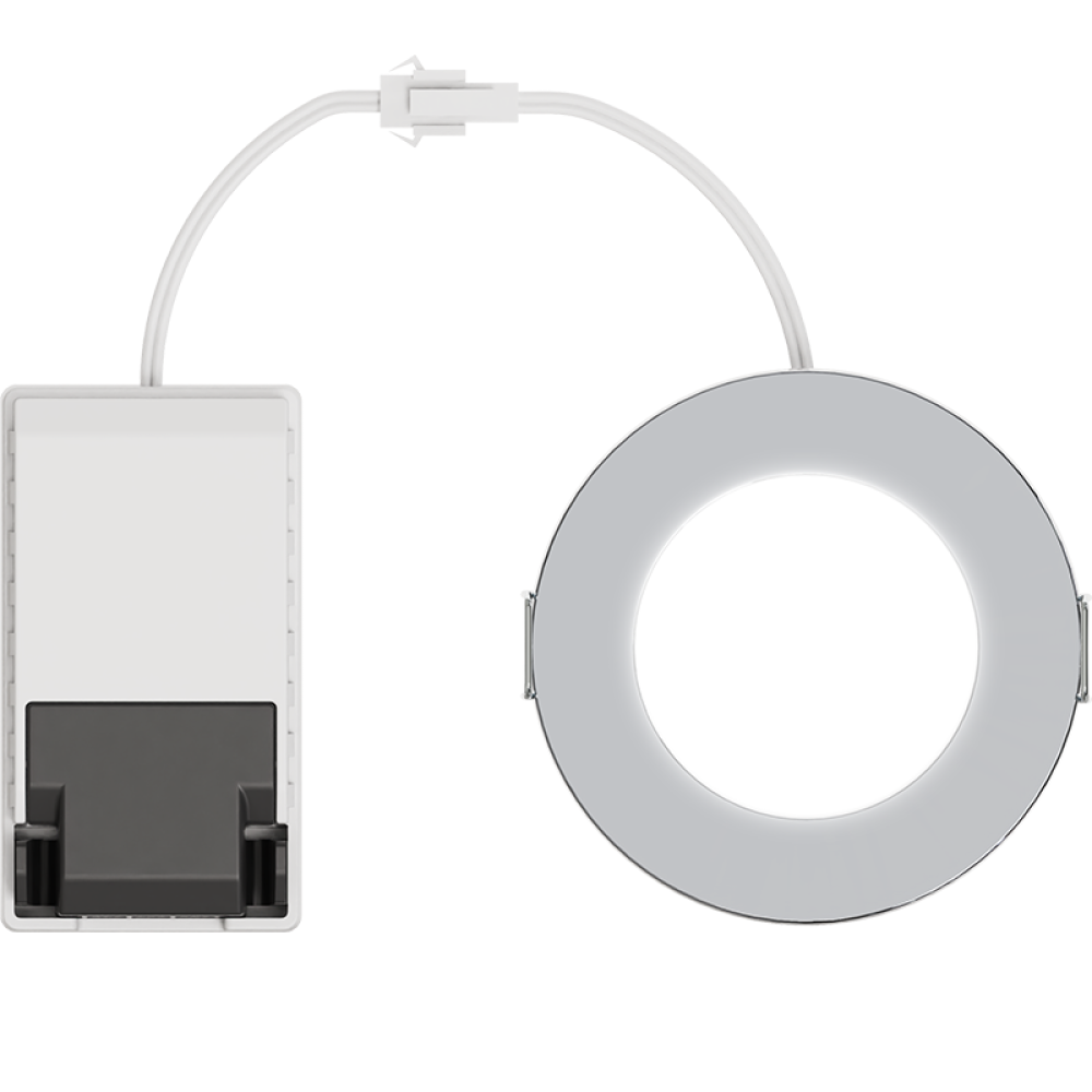 EL191012 | LED DownLight 110⁰ Crome IP65|4.2W|4000k|480lm|Φ85xh29|+Driver|{enjoysimplicity}™ EL191012 | LED DownLight 110⁰ Crome IP65|4.2W|4000k|480lm|Φ85xh29|+Driver|{enjoysimplicity}™
