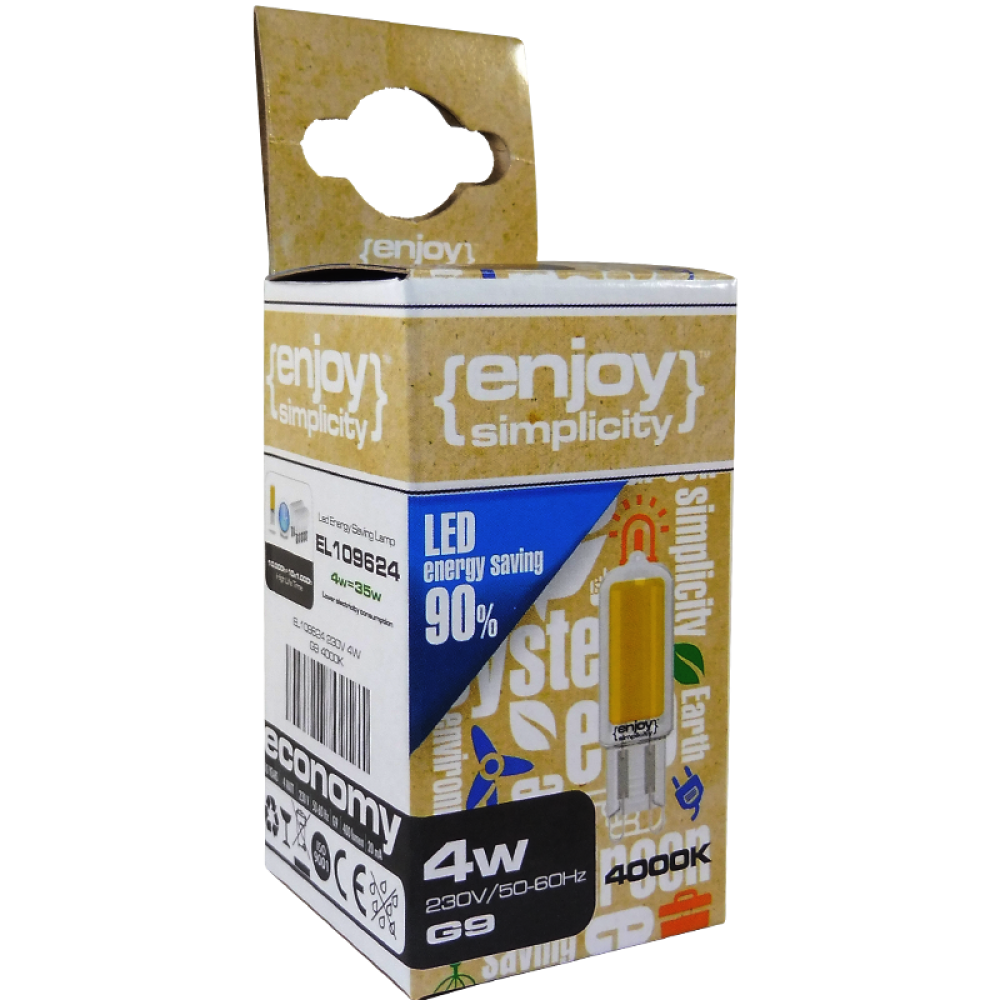 EL109624 | LED G9 |3W(>35W)|4000k|400lm|{enjoysimplicity}™ EL109624 | LED G9 |3W(>35W)|4000k|400lm|{enjoysimplicity}™