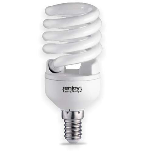 EL100000 | T2 extra slim spiral|11W(>49W)Ε14|2700k|564lm|{enjoysimplicity}™
