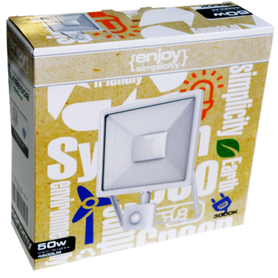 EL198502 | LED PIR WHITE 50W|3000k|4500lm FLOODLIGHT IP65/IP54|{enjoysimplicity}™ EL198502 | LED PIR WHITE 50W|3000k|4500lm FLOODLIGHT IP65/IP54|{enjoysimplicity}™