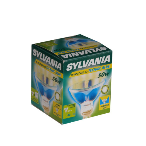 3891|ΛΑΜΠΑ 50W/Gz10/230V/MΠΛΕ ΔΙΑΚΟΣΜΗΤΙΚΗ SYLVANIA Φ63mm|2.500h-Νέτο τιμή