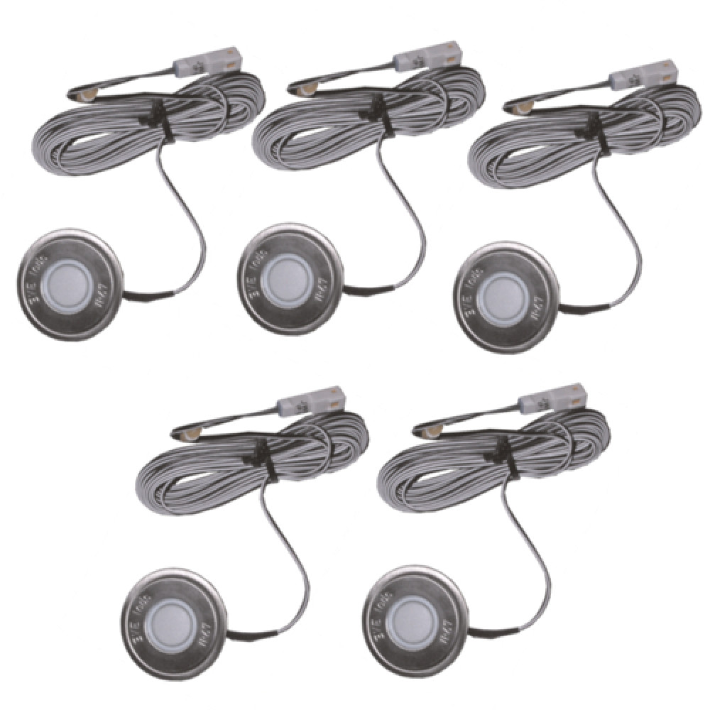 5918 | ΕΥΕLED® ΣΕΤ 5ΜΟΝΑΔΕΣ ΣΩΜΑ:INOX-LED:0,3W ΛΕΥΚΟ 5918 | ΕΥΕLED® ΣΕΤ 5ΜΟΝΑΔΕΣ ΣΩΜΑ:INOX-LED:0,3W ΛΕΥΚΟ