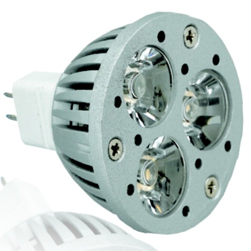 POWERled ΛΑΜΠΕΣ GU5,3|12V|3ledxΦ18 : 3,9W -Νέτο τιμή