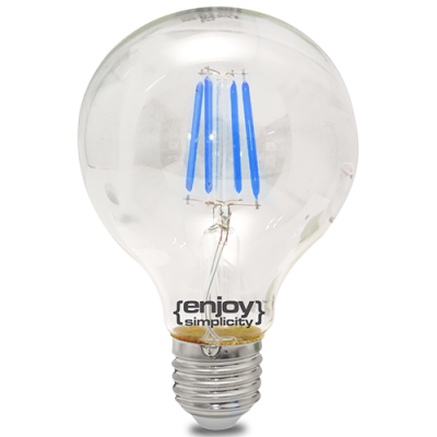 EL828006 | DreamLED Fillament Coloured G80|4W E27|ΜΠΛΕ|{enjoysimplicity}™ EL828006 | DreamLED Fillament Coloured G80|4W E27|ΜΠΛΕ|{enjoysimplicity}™
