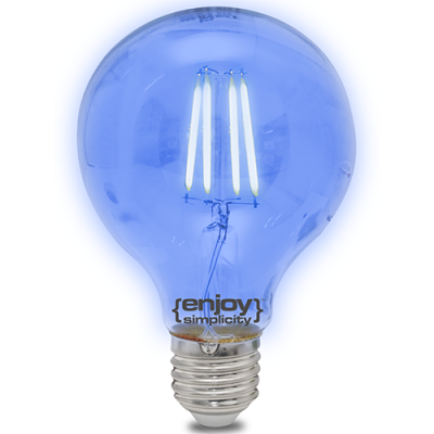 EL828006 | DreamLED Fillament Coloured G80|4W E27|ΜΠΛΕ|{enjoysimplicity}™ EL828006 | DreamLED Fillament Coloured G80|4W E27|ΜΠΛΕ|{enjoysimplicity}™